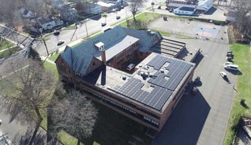 Connecticut-Green-Bank-SolarMAP-Portland-Elementary-School-rooftop-solar-aerial-shot